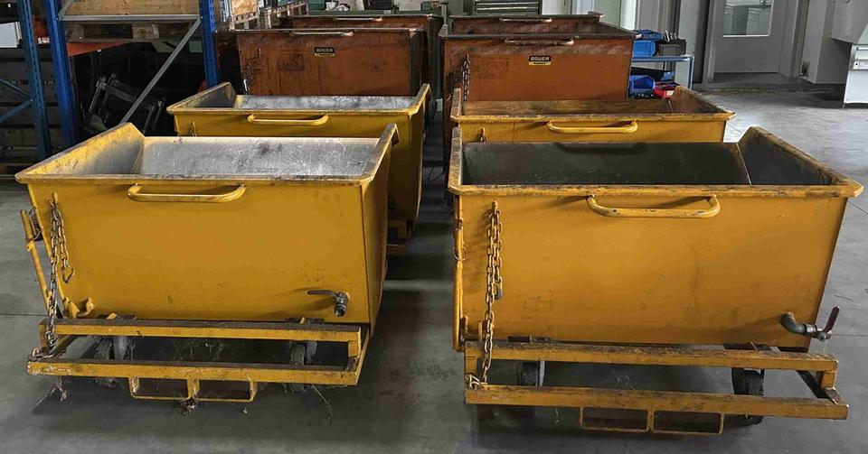 SKM 50 Spänebehälter / Kippbehälter für Stapler 500 l