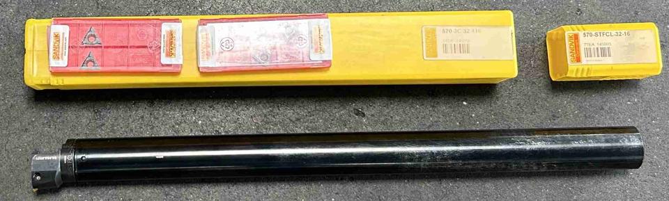 Sandvik Bohrstange schwingungsgedämpft / Ø32×448 / 570-3C32416