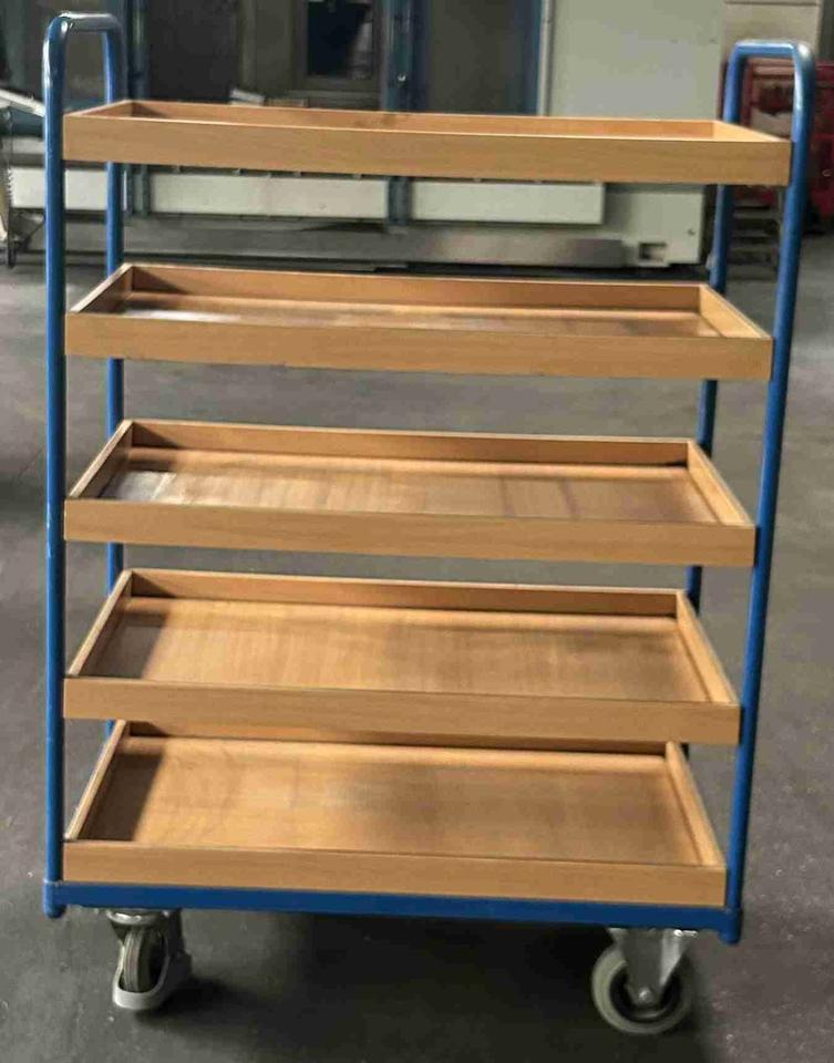 VARIOfit Etagenwagen hoch mit 5 Ladeflächen 965×555 mm