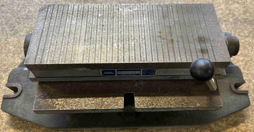 Sinustisch mit Permanent-Magnetspannplatte 250×100 mm