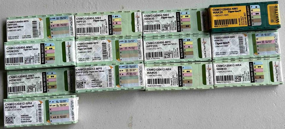 WALTER Wendeschneidplatten CNMG-Pack 109x/44x bzw. RCMT-Pack 68xx