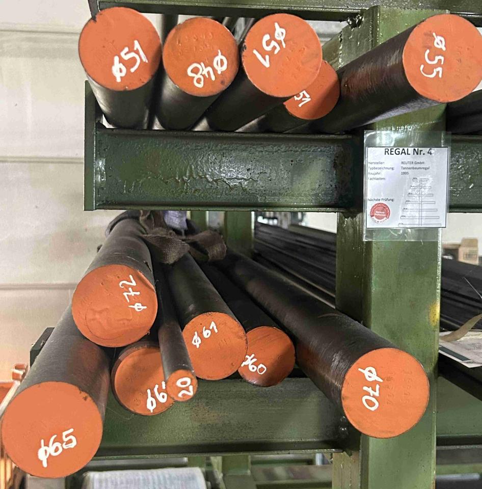 HSS Rundmaterial 1.3343 Ø48, Ø51, Ø55, Ø60, Ø61, Ø65, Ø70, Ø72